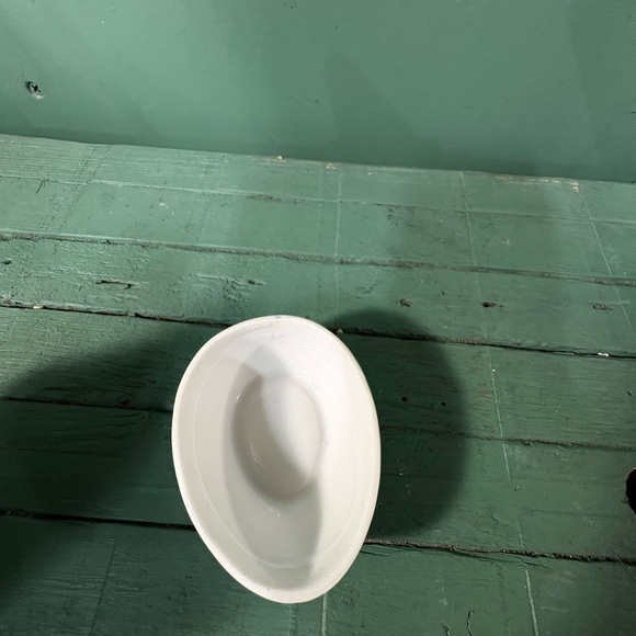 Lefton Egg Shaped Trinket Dish With Floral Motif - Picture 6 of 10